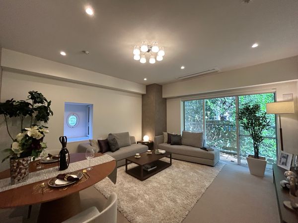 広尾ガーデンヒルズ ウエストヒルK棟 リビング