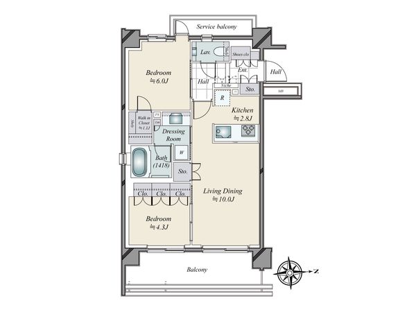 ローレルアイ白金 エントランス