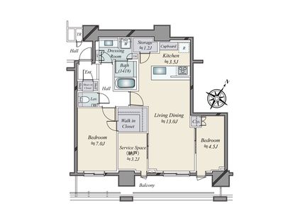 Brillia THE TOWER TOKYO YAESU AVENU 間取図(平面図)