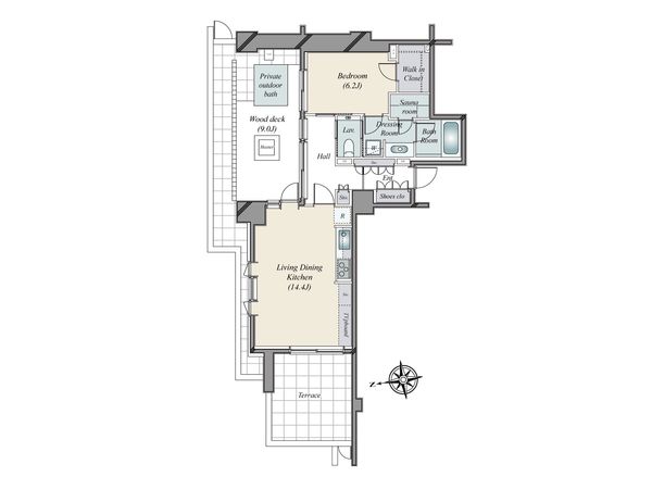 クレヴィア三軒茶屋 間取図(平面図)