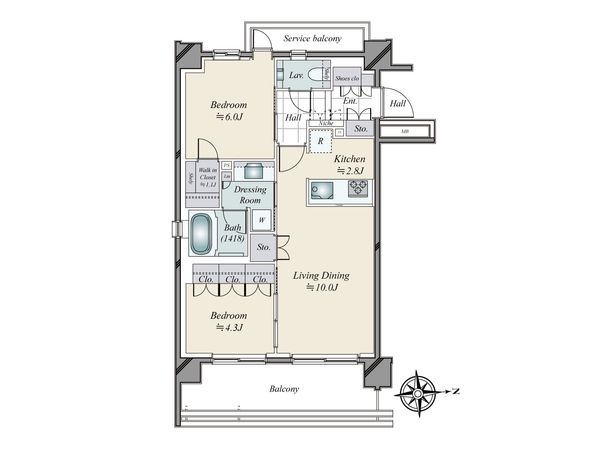 ローレルアイ白金 エントランス