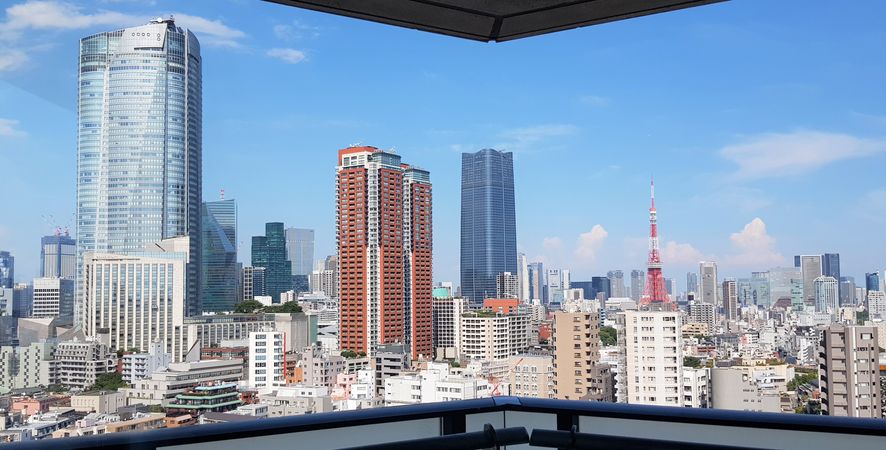 ザ・パークハウス西麻布レジデンス 眺望　東京タワー・六本木ヒルズ・緑を望む