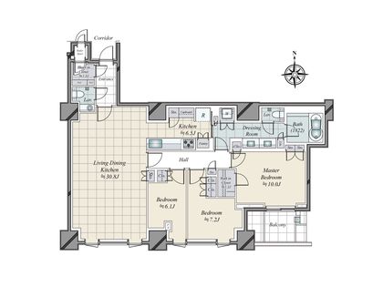三田ガーデンヒルズ パークマンション 間取図(平面図)