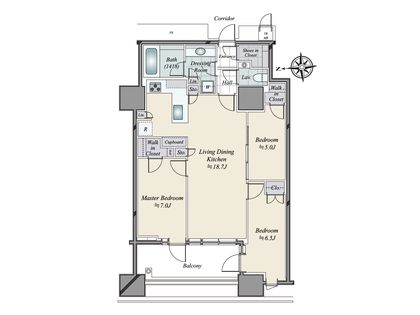 三田ガーデンヒルズ イーストヒル 間取図(平面図)