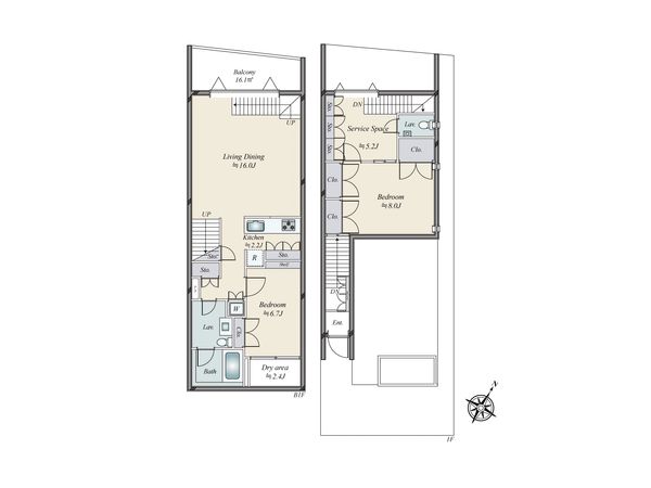 広尾ハウス 間取図(平面図)