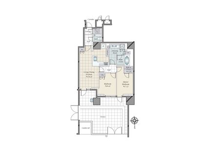三田ガーデンヒルズ パークマンション 間取図(平面図)