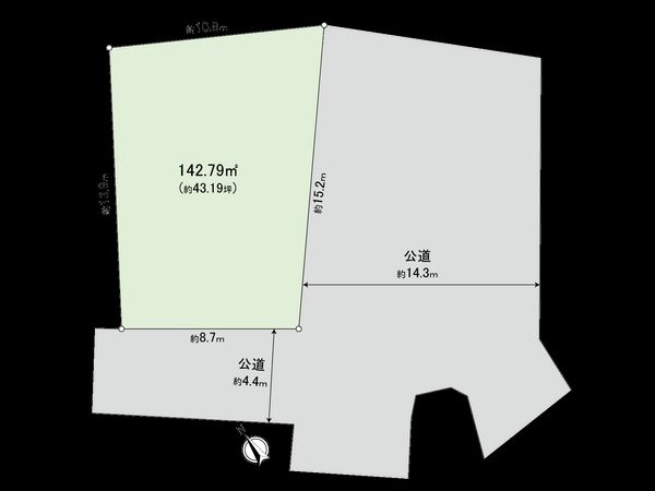 松波4丁目土地 区画図 松波4丁目土地 区画図