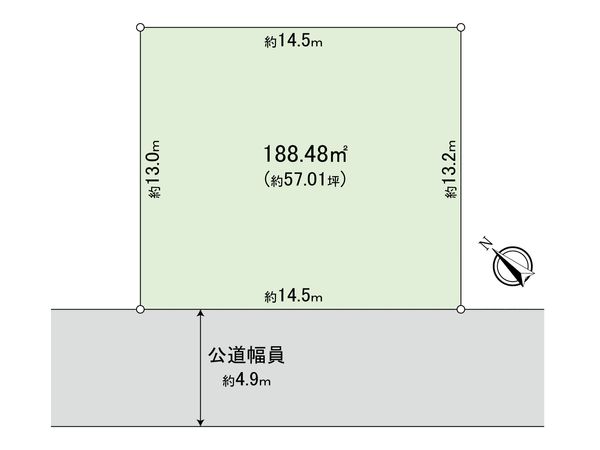 西都賀5丁目土地 区画図