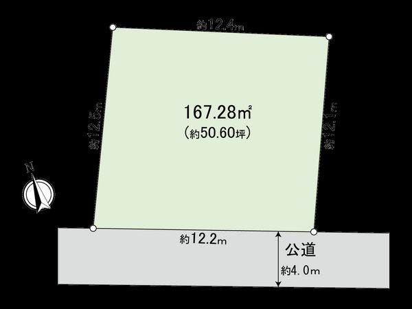 葛城3丁目土地(古家有) 区画図 区画図