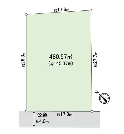 新千葉3丁目土地 区画図 新千葉3丁目土地 区画図