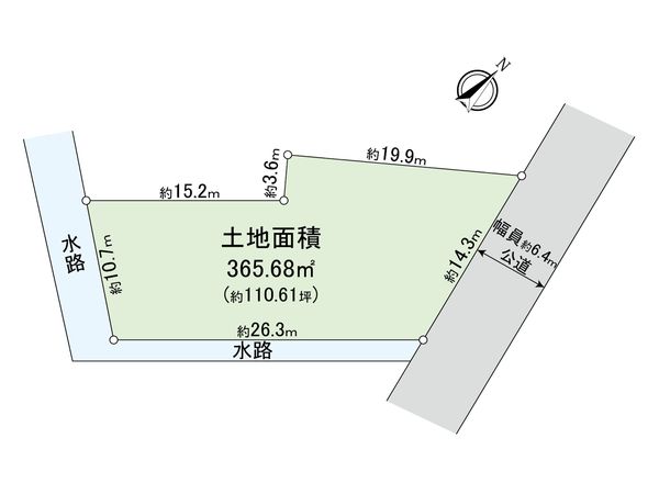 八幡土地 区画図