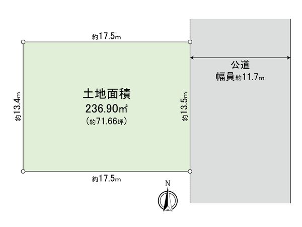 千城台東3丁目土地 区画図