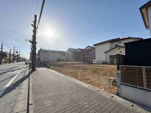 宮野木町 土地 前面道路含む外観