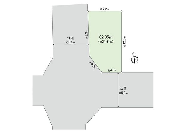 黒砂1丁目土地 区画2 区画図 黒砂1丁目土地 区画2 区画図