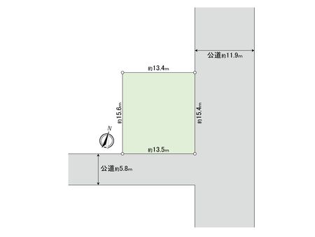 都賀の台１丁目土地（古家有） 区画図