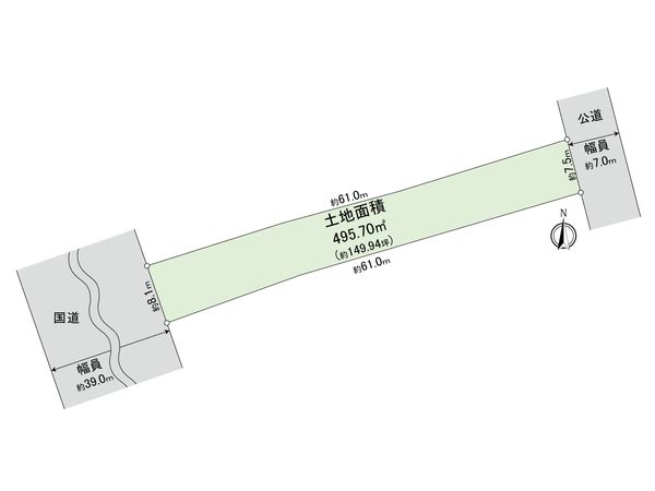 寒川町3丁目土地(古家有) 区画図 寒川町3丁目土地(古家有) 区画図