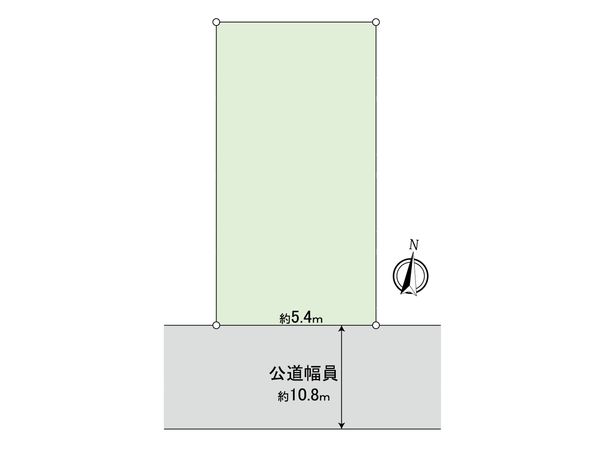 本町2丁目土地(古家有) 区画図 本町2丁目土地(古家有) 区画図