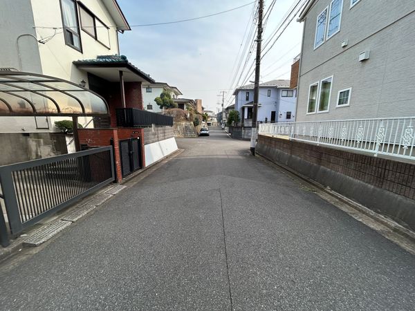 都賀の台4丁目 土地 前面道路含む外観 都賀の台4丁目 土地 前面道路含む外観