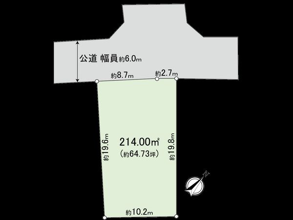 東国分寺台4丁目土地(古家有) 区画図 東国分寺台4丁目土地(古家有) 区画図