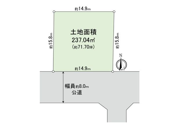 千城台北2丁目 土地 区画図
