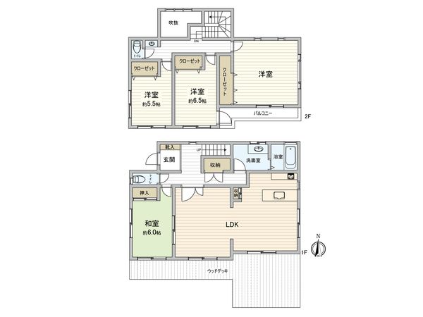 あすみが丘9丁目 戸建 間取図(平面図)