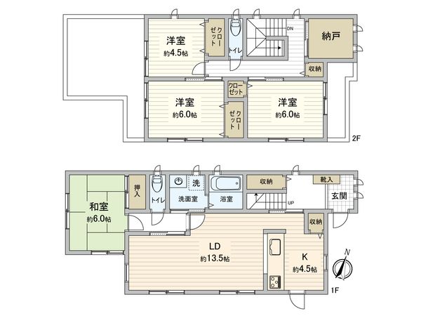 生実町 戸建 間取図(平面図)