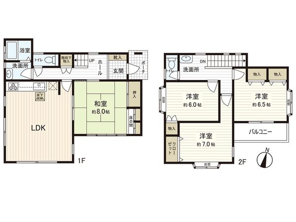 蘇我3丁目 戸建 間取図(平面図) 蘇我3丁目 戸建 間取図(平面図)
