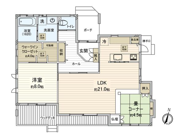 小倉台7丁目 平屋建 間取図(平面図) 小倉台7丁目 平屋建 間取図(平面図)