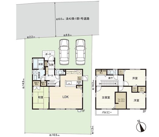 高田町戸建 間取図(平面図) 高田町戸建 間取図(平面図)