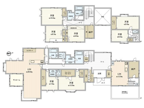大崎台4丁目 戸建 間取図(平面図) 大崎台4丁目 戸建 間取図(平面図)