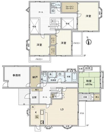千城台東3丁目 戸建 間取図(平面図) 千城台東3丁目 戸建 間取図(平面図)