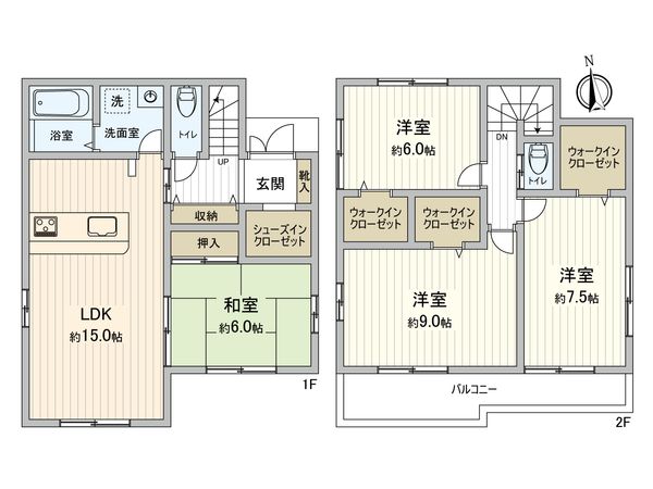 大森町戸建 間取図(平面図)