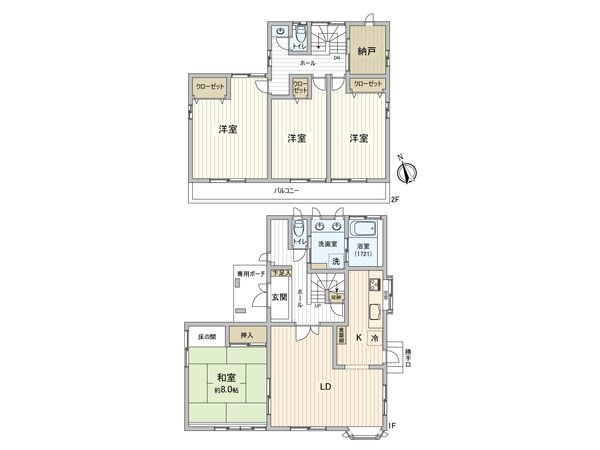 おゆみ野中央5丁目戸建 間取図(平面図)