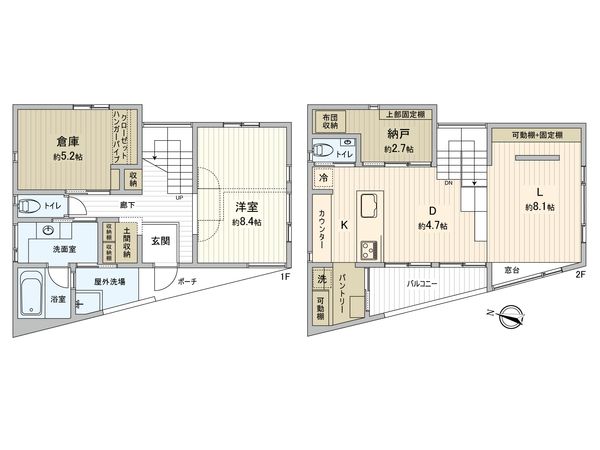 桜木北3丁目 戸建 間取図(平面図) 桜木北3丁目 戸建 間取図(平面図)