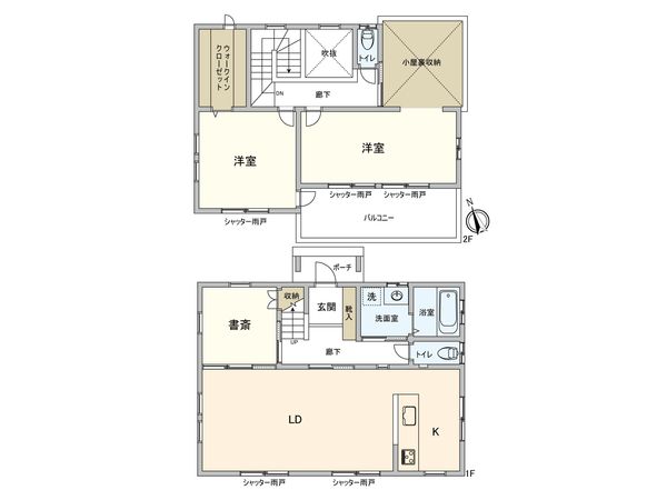 蔵波台2丁目戸建 間取図(平面図) 蔵波台2丁目戸建 間取図(平面図)