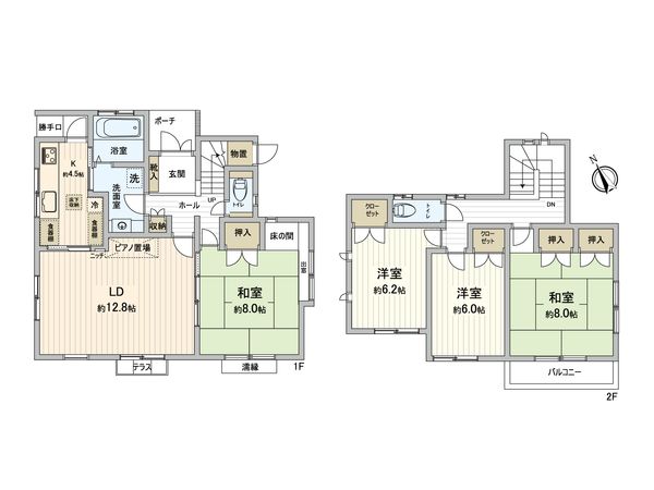鷹の台4丁目 戸建 間取図(平面図) 鷹の台4丁目 戸建 間取図(平面図)