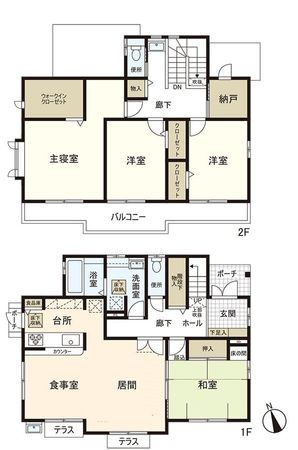 おゆみ野南1丁目戸建 間取図(平面図) おゆみ野南1丁目戸建 間取図(平面図)