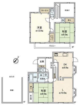 ちはら台南6丁目戸建 間取図(平面図) ちはら台南6丁目戸建 間取図(平面図)