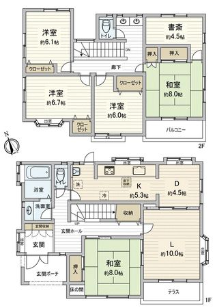 泉台四丁目戸建 間取図(平面図) 泉台四丁目戸建 間取図(平面図)