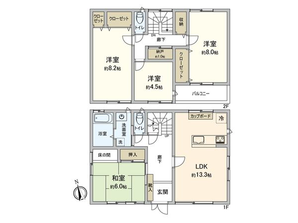 桜木5丁目戸建 間取図(平面図) 桜木5丁目戸建 間取図(平面図)