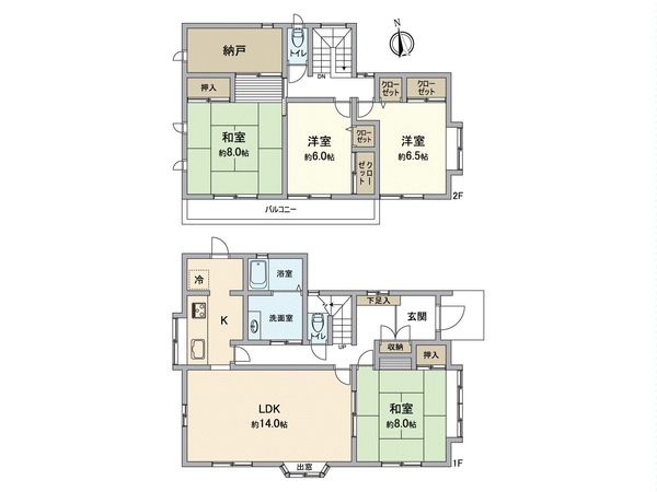 四街道市和良比戸建 間取図(平面図) 四街道市和良比戸建 間取図(平面図)