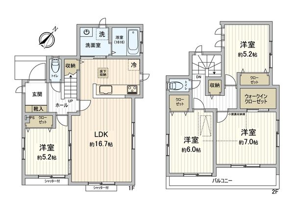 仁戸名町 戸建 間取図(平面図) 仁戸名町 戸建 間取図(平面図)