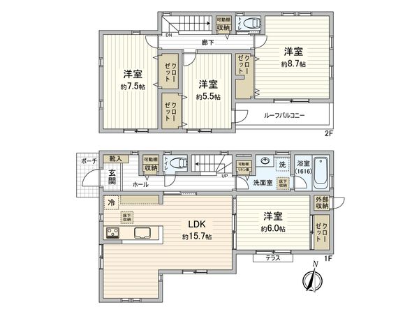 めいわ3丁目 戸建 間取図(平面図)