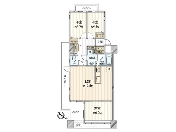千葉本町スカイマンション 間取図(平面図) 千葉本町スカイマンション 間取図(平面図)