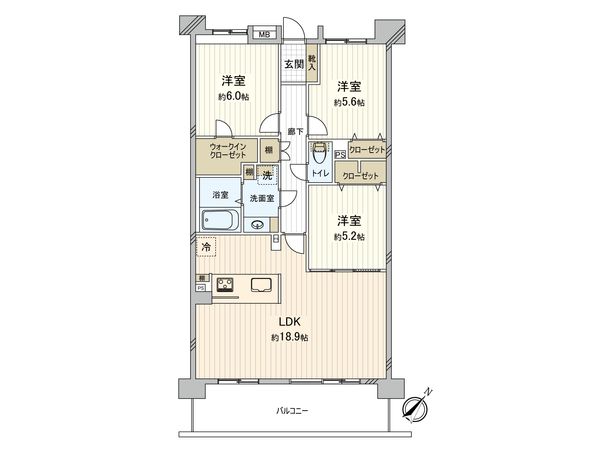 アクアウイング353 間取図(平面図) 間取図(平面図)