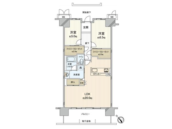 アルファスマートおゆみ野駅南 間取図(平面図)