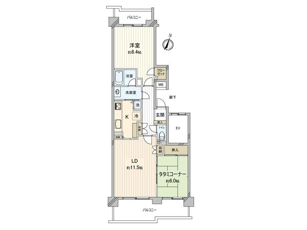 パークシティちはら台 3号棟 間取図(平面図)