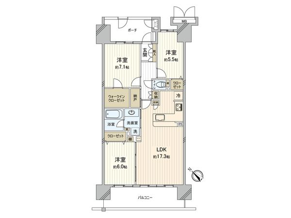 シーブレス 間取図(平面図)