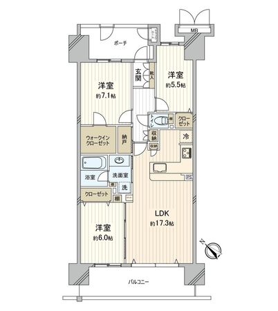 シーブレス 間取図(平面図) シーブレス 間取図(平面図)