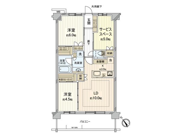 エクセレントシティ蘇我 間取図(平面図) エクセレントシティ蘇我 間取図(平面図)